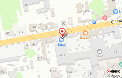Киоск по продаже кондитерских изделий, ОАО Такф на карте