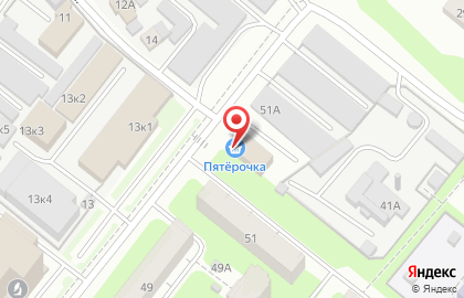 Супермаркет Пятёрочка в Московском районе на карте