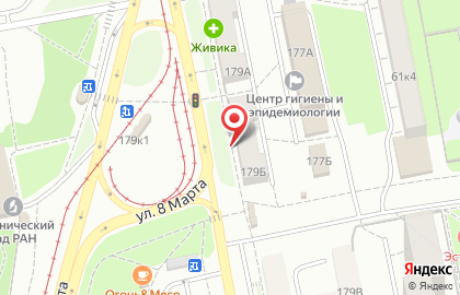 Киоск по продаже фруктов и овощей, Чкаловский район на улице 8 Марта на карте
