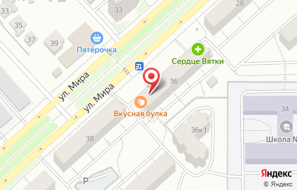Терминал СберБанк на улице Мира на карте