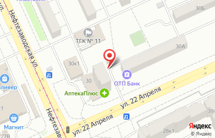 Ананас на Нефтезаводской улице на карте