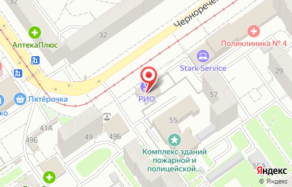 Парикмахерская Рио на Чернореченской улице на карте