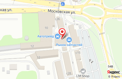 Магазин автозапчастей для Ford на Молодёжной на карте
