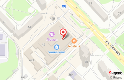 Сеть офисов обслуживания Билайн на улице Ленина, 42 в Заречном на карте