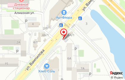 Киоск по продаже мороженого в Свердловском районе на карте