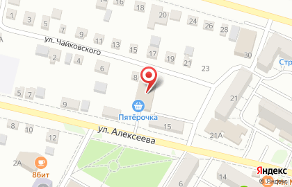 Супермаркет Пятёрочка на Алексеева на карте