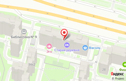 Гостиница Старая деревня в Санкт-Петербурге на карте