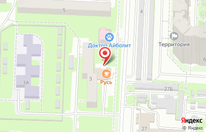 Кафе Русь на Рассветной улице на карте