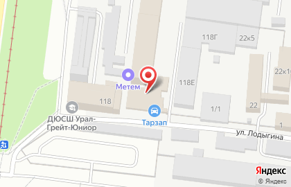 Торговая компания в Свердловском районе на карте
