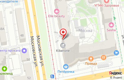 Кибершкола будущего для нового IT-поколения KIBERone на Московской улице на карте