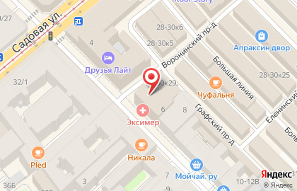 Магазин рыболовных принадлежностей в Апраксином переулке, 6 на карте