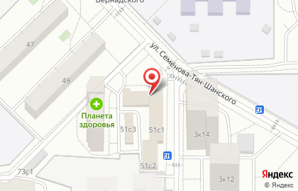 Проксима на проспекте Вернадского на карте