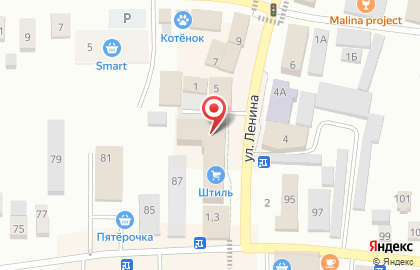 Супермаркет Авокадо на улице Ленина на карте