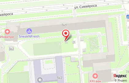 Магазин мясной и молочной продукции на ул. Сикейроса, 7а к1 на карте