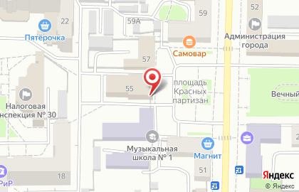 Торговый центр Центральный на улице Ленина на карте