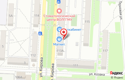 Волгоградский филиал Банкомат, Газпромбанк на улице Кирова на карте