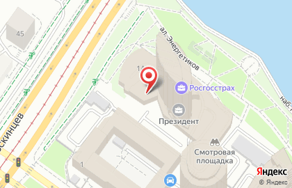 RED на улице Бориса Ельцина на карте