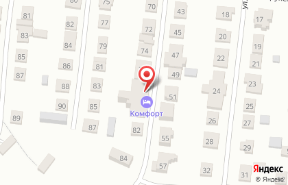 Гостиница Комфорт в Чебоксарах на карте