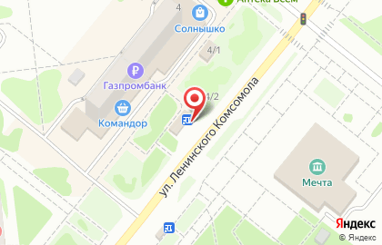 Магазин цветов Флора на улице Ленинского Комсомола на карте