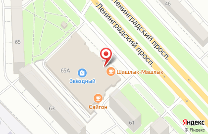 Супермаркет Магнит у дома на Ленинградском проспекте на карте