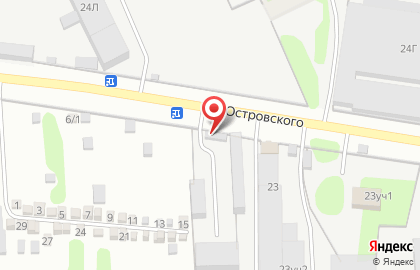 Торговая компания БорАвтоСтекло на улице Островского на карте