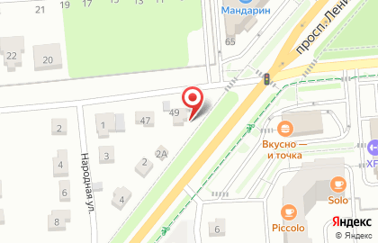 Ресторан Макдоналдс в переулке Чкалова на карте