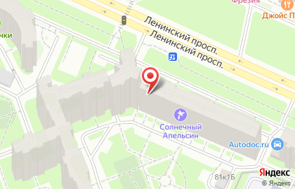Парикмахерская в Ленинском на карте