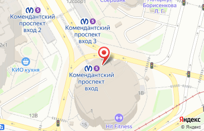 Магазин профессиональной косметики Индустрия красоты на Комендантском проспекте на карте