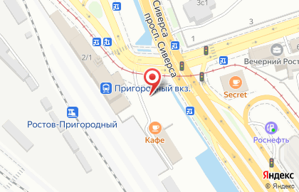 Киоск фастфудной продукции на Привокзальной улице на карте