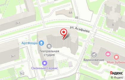 ЦВЕТОПТТОРГ на улице Асафьева на карте