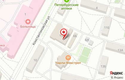 Агентство ритуальных услуг Похоронный дом на Константиновской улице на карте