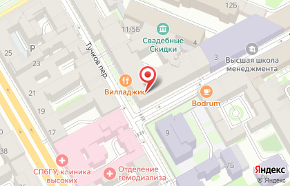 Невский институт языка и культуры в Санкт-Петербурге на карте