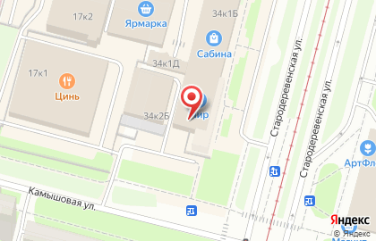 Магазин Горящих Путевок на улице Стародеревенская на карте