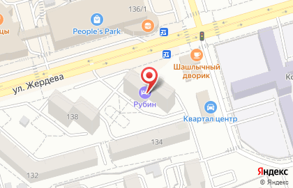 Гостиница Рубин в Октябрьском районе на карте