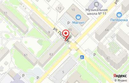 Магазин Волгоградский Мясокомбинат в Краснооктябрьском районе на карте