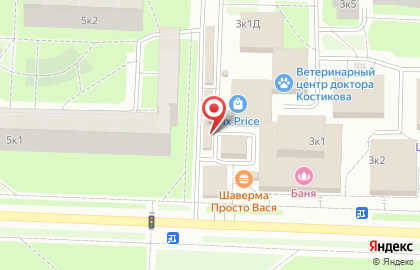 Овощная лавка в Красносельском районе на карте