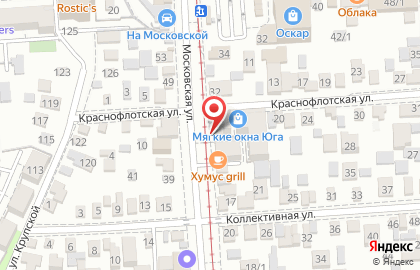Кафе Вкусный дворик на Московской улице на карте