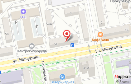 Микрофинансовая компания Центрофинанс Групп на улице Мичурина на карте