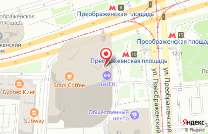 Банкомат Русский Стандарт на Преображенской площади на карте