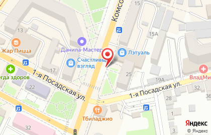 Via unica в Заводском районе на карте