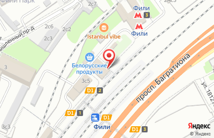 Фили, железнодорожная станция на карте