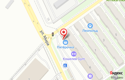 Супермаркет Пятёрочка в Иркутске на карте