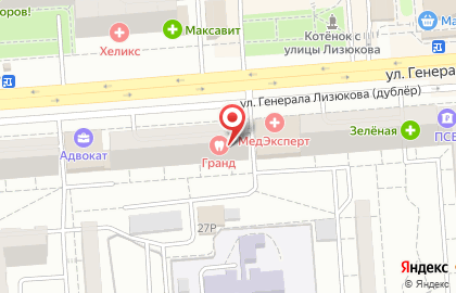 Салон штор и карнизов Антураж на улице Генерала Лизюкова на карте
