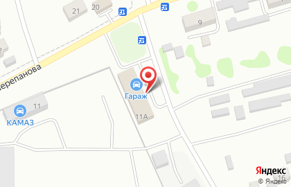 Автокомплекс Гараж на улице Черепанова на карте