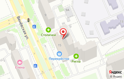 Перекресток на бульваре Адмирала Ушакова на карте