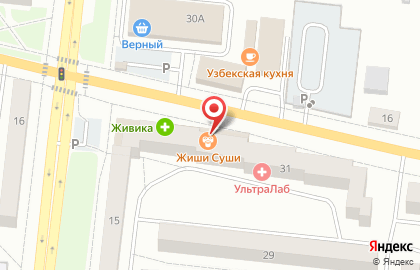 Магазин фруктов и овощей Фруктовый рай на улице Карла Либкнехта на карте