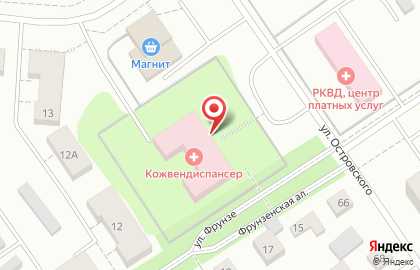 Кожно-венерологический диспансер в Петрозаводске на карте