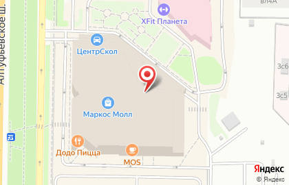 Русский Танцевальный Клуб на метро Бибирево на карте