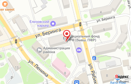 Управление Пенсионного фонда РФ в Елизовском районе Камчатского края в Петропавловске-Камчатском на карте