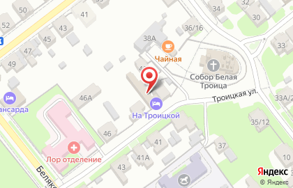 На Троицкой на карте